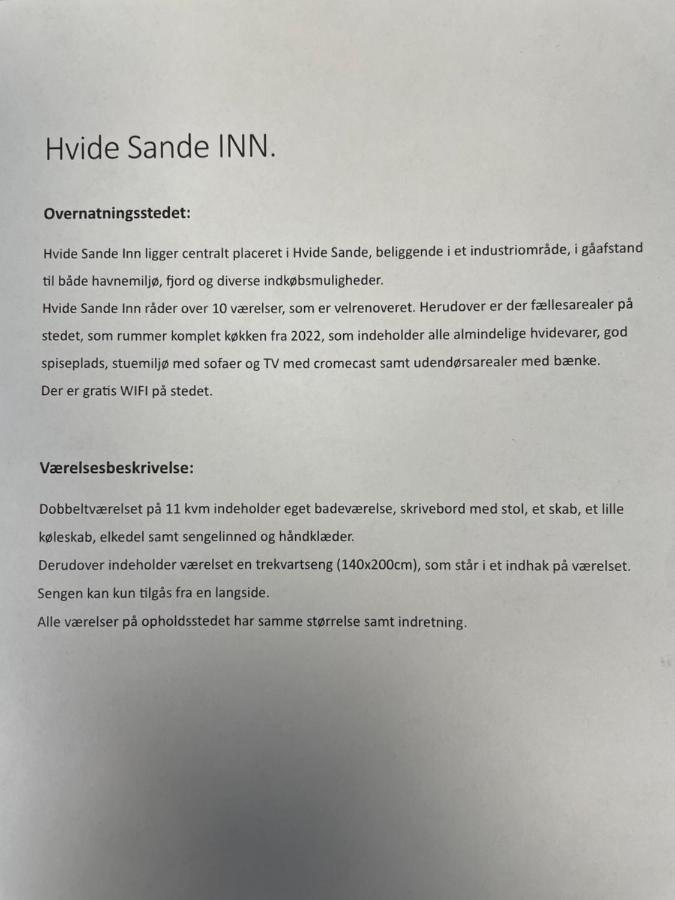Hvide Sande Inn Extérieur photo