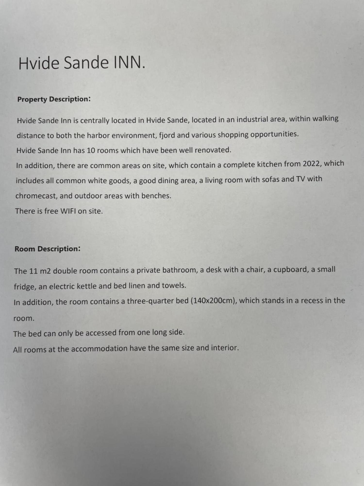 Hvide Sande Inn Extérieur photo